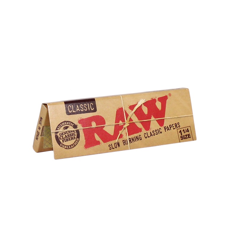 RAW Classic 1-1/4″ Size Rolling Papers (1 box) - Image 2